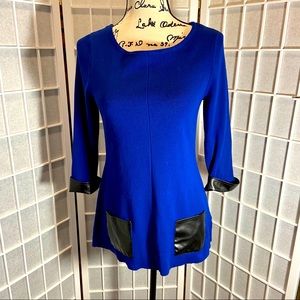 Valerie Stevens Size Small Cobalt Blue Sweater